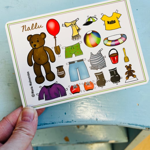 Postcard, teddy bear, A6
